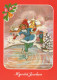 Neujahr Weihnachten KINDER Vintage Ansichtskarte Postkarte CPSM #PAY243.A - Año Nuevo