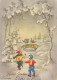 Buon Anno Natale BAMBINO Vintage Cartolina CPSM #PAY026.A - Neujahr