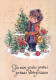 Feliz Año Navidad NIÑOS Vintage Tarjeta Postal CPSM #PAW819.A - New Year