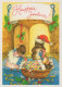Buon Anno Natale MOUSE Vintage Cartolina CPSM #PAU983.A - Año Nuevo