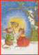 Feliz Año Navidad RATÓN Vintage Tarjeta Postal CPSM #PAU982.A - New Year