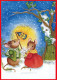Feliz Año Navidad RATÓN Vintage Tarjeta Postal CPSM #PAU982.A - New Year