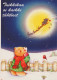 Buon Anno Natale ORSACCHIOTTO Vintage Cartolina CPSM #PAU863.A - Neujahr