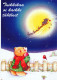 Buon Anno Natale ORSACCHIOTTO Vintage Cartolina CPSM #PAU863.A - Nieuwjaar