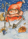 Buon Anno Natale BAMBINO Vintage Cartolina CPSM #PAU168.A - Neujahr