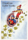 Feliz Año Navidad NIÑOS HERRADURA Vintage Tarjeta Postal CPSM #PAU067.A - Nieuwjaar