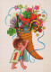 Neujahr Weihnachten KINDER Vintage Ansichtskarte Postkarte CPSM #PAU015.A - Nouvel An
