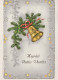 Bonne Année Noël CLOCHE Vintage Carte Postale CPSM #PAT833.A - New Year