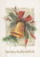Feliz Año Navidad CAMPANA Vintage Tarjeta Postal CPSM #PAT566.A - New Year