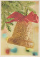 Bonne Année Noël CLOCHE Vintage Carte Postale CPSM #PAT568.A - Nouvel An