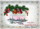 Feliz Año Navidad CAMPANA Vintage Tarjeta Postal CPSM #PAT441.A - Anno Nuovo