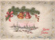 Bonne Année Noël CLOCHE Vintage Carte Postale CPSM #PAT438.A - Nieuwjaar