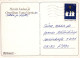 Bonne Année Noël BONHOMME DE NEIGE Vintage Carte Postale CPSM #PBM572.A - Nieuwjaar