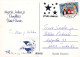 Feliz Año Navidad MUÑECO DE NIEVE Vintage Tarjeta Postal CPSM #PBM520.A - Nieuwjaar
