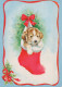 Feliz Año Navidad Vintage Tarjeta Postal CPSM #PBM500.A - Nouvel An