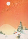 Bonne Année Noël ENFANTS Vintage Carte Postale CPSM #PBM312.A - Nouvel An