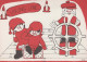 Bonne Année Noël ENFANTS Vintage Carte Postale CPSM #PBM287.A - Nouvel An