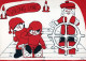 Bonne Année Noël ENFANTS Vintage Carte Postale CPSM #PBM287.A - Nouvel An