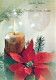 Feliz Año Navidad VELA Vintage Tarjeta Postal CPSM #PBA307.A - Año Nuevo