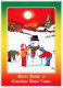 Buon Anno Natale PUPAZZO BAMBINO Vintage Cartolina CPSM #PAZ702.A - Nieuwjaar