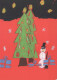 Feliz Año Navidad MUÑECO DE NIEVE Vintage Tarjeta Postal CPSM #PAZ636.A - Nouvel An