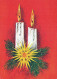 Feliz Año Navidad VELA Vintage Tarjeta Postal CPSM #PAZ606.A - Nouvel An