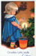 Happy New Year Christmas CHILDREN Vintage Postcard CPSMPF #PKD805.A - New Year