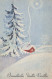 Buon Anno Natale CANDELA Vintage Cartolina CPSMPF #PKD717.A - Anno Nuovo