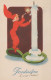 Bonne Année Noël ENFANTS Vintage Carte Postale CPSMPF #PKD223.A - Neujahr