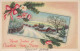 Buon Anno Natale Vintage Cartolina CPSMPF #PKD162.A - Neujahr