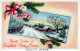 Buon Anno Natale Vintage Cartolina CPSMPF #PKD162.A - Neujahr