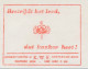 Meter Cut Netherlands 1968 Queen Wilhelmina Fund - Cancer Control - Crab - Autres & Non Classés