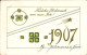 Gaufré CPA Glückwunsch Neujahr, Jahreszahl 1907, Klee - Año Nuevo