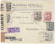 ESPAGNE / ESPANA 1943 Sobre Por Avion BARCELONA A Los EE.UU. Censurado En BERMUDAS (código IC) Ed.925/927/930x2/932/933 - Brieven En Documenten