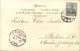 Lithographie Glückwunsch Neujahr 1902, Engel, Mond, Sonne - New Year