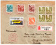 Schweiz 1943, 9 Marken Auf Brief M. Reko-Zettel Briefmarkenausstellung Genf - Lettres & Documents