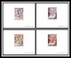 0570 Epreuve De Luxe Deluxe Proof Congo Poste Aerienne PA N°167/170 Révolution Exposition Philatelique Stamps On Stamps - Ungebraucht