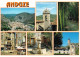 30 - Gard -  ANDUZE -  Vue Aerienne - Le Clocher - Fontaine Pagode - Tour De L Horloge - Anduze