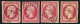 N°17B, Les 4 Nuances, 80c Rose, Joli Nuancier De Couleurs - TB D'ASPECT - 1853-1860 Napoléon III