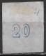 Plateflaw 20 F 3 On GREECE 1862-67 Large Hermes Head Consecutive Athens Prints 20 L Chalky Blue Vl. 32 E / H 19 H Pos132 - Used Stamps
