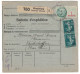 BULLETIN D'EXPÉDITION COLIS POSTAUX De STRASBOURG BOULEVARD D'ANVERS TIMBRE FISCAL + SEMEUSE 1931 - Cartas & Documentos