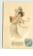 N°8050 - Carte Fantaisie - Bonne Année - Femme Brune Dans Un Paysage Hivernal - New Year