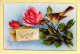 Bonne Année : Roses / Oiseau (voir Scan Recto/verso) - Nieuwjaar