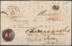 [Document SUP] N° 8, 40c Carmin Avec Belles Grandes Marges Sur TB LAC D'Anvers Du 5 Juin 1852 Vers Le Jura (France) - 1851-1857 Médaillons (6/8)