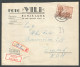 "Croatia 1943-08-11, Urgent Registered Letter Banja Luka / Zagreb, (summer Obligatory Franking Using Legionari Stamps) - Croatie