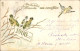 Gaufré CPA Glückwunsch Neujahr 1900, Vögel Am Baum - Anno Nuovo