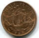 HALF PENNY 1965 UK GRANDE-BRETAGNE GREAT BRITAIN Pièce UNC #W11126.F.A - C. 1/2 Penny