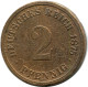 2 PFENNIG 1875 A GERMANY Coin #DB826.U.A - 2 Pfennig