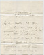 GRANDE BRETAGNE - ADMIRALITY + PAID SUR LETTRE AUTOGRAPHE DE L'AMIRAL HOPE POUR PARIS, 1856 - ...-1840 Prephilately
