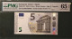 5 EURO SPAIN 2013 LAGARDE V015A1 VC SC FDS UNC. PERFECT PMG 65 EPQ - 5 Euro